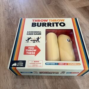 Throw Throw Burrito Exploding Kittens Card Game Party Game Ages 7+ Dodgeball